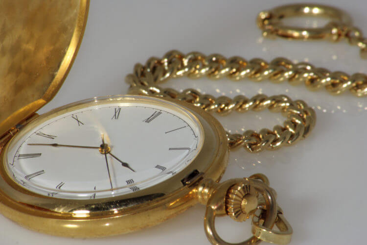 Goldene Taschenuhr